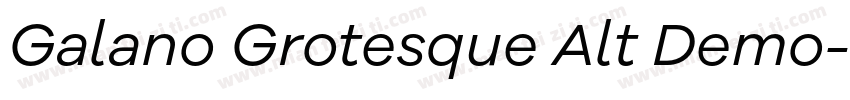 Galano Grotesque Alt Demo字体转换
